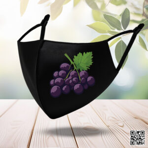 Grape Cluster Design Face Mask for Daily Protection