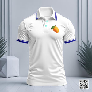Mango Fruit Design Polo T-Shirt in Premium Cotton Blend