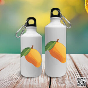 Mango Fruit Design Water Bottle in Premium Aluminum