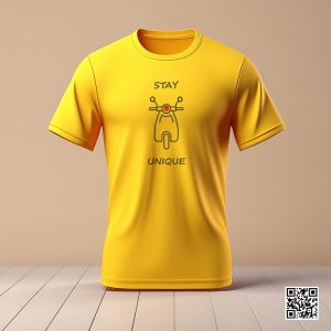 Stay Unique – Motivational Quote Minimalist T-Shirt Design ShownArt6